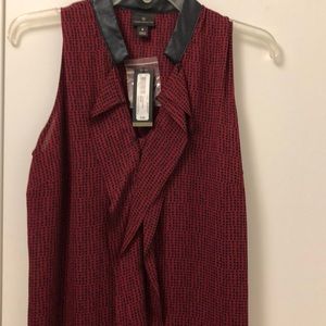 Laredo red clash blouse